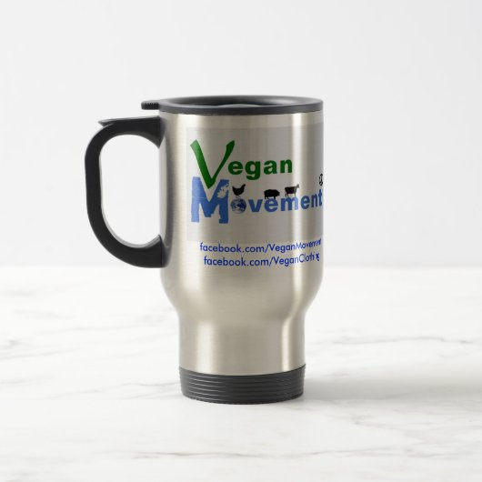 Vegan Movement Stainless Steel Reisbeker (Links)