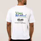 Vegan Movement/Vegan Clothing T-shirt (Achterkant)