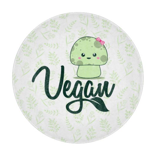 Vegan Mushroom en Herbs Snijplank (Voorkant)