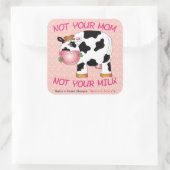 Vegan - Niet je moeder - Niet je melk (3-in x 3-in Vierkante Sticker (Tas)