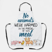 Vegan No Animals zijn beschadigd bij schattige car Schort (Voorkant)