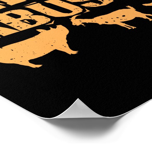 Vegan "No Excusate for Animal Abuse" Poster (Hoek)