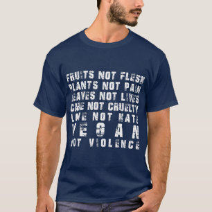 Vegan not    ViolenceVegan Activism T-shirt