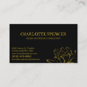 Vegan Nutrition Consultant Visitekaartje (Voorkant)