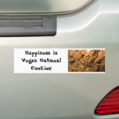 Vegan Oatmeel Cookies Bumpersticker (Op auto)