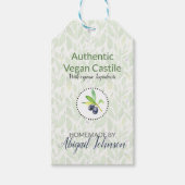 Vegan Olijfolie Bad & Lichaam Cadeaulabel (Voorkant)