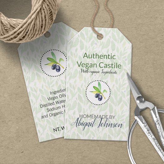 Vegan Olijfolie Bad & Lichaam Cadeaulabel