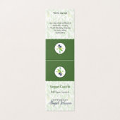 Vegan Olijfolie Thuisgemaakte Bad & Lichaam Label Kaart (Buitenkant ongevouwen)