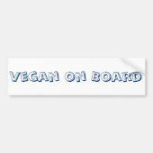 Vegan on Board Bumpersticker (Voorkant)