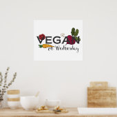 Vegan op woensdag poster (Keuken)