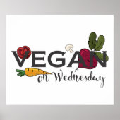 Vegan op woensdag poster (Voorkant)