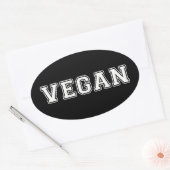 Vegan Ovale Sticker (Envelop)