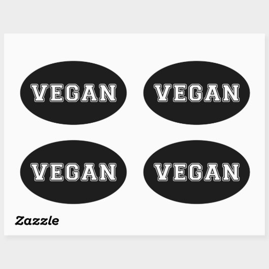 Vegan Ovale Sticker (Vel)