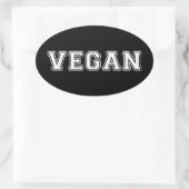 Vegan Ovale Sticker (Tas)