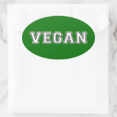 Vegan Ovale Sticker (Tas)