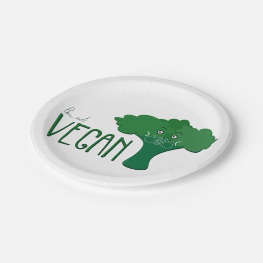 vegan papieren bordje (Gekanteld)
