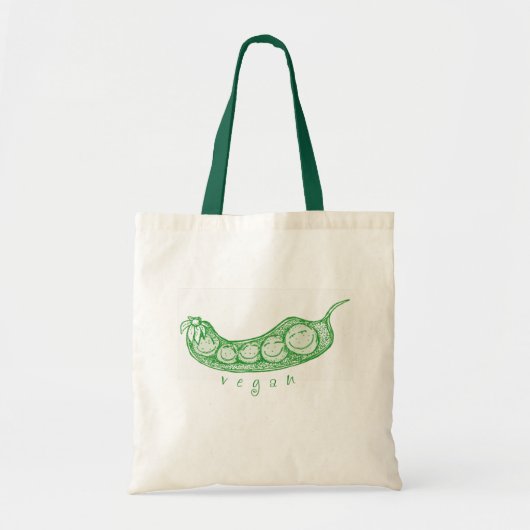 Vegan Pea Pod Tas (Voorkant)