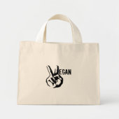 Vegan Peace Canvas tas (Voorkant)