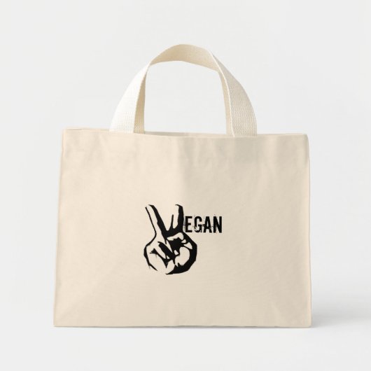 Vegan Peace Canvas tas (Voorkant)