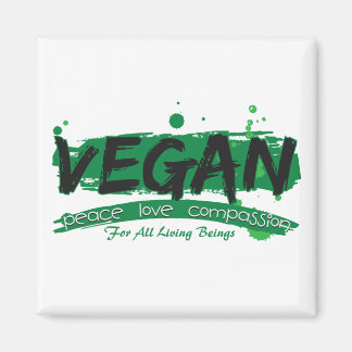 Vegan Peace Love Compassion Magneet