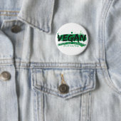 Vegan Peace Love Compassion Ronde Button 5,7 Cm (In situ)