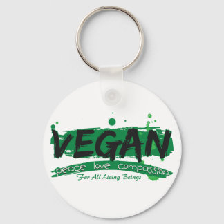 Vegan Peace Love Compassion Sleutelhanger