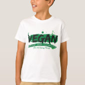 Vegan Peace Love Compassion T-shirt (Voorkant)