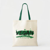 Vegan Peace Love Compassion Tote Bag (Voorkant)