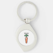 Vegan - Peace Love Veggies Sleutelhanger (Voorkant)