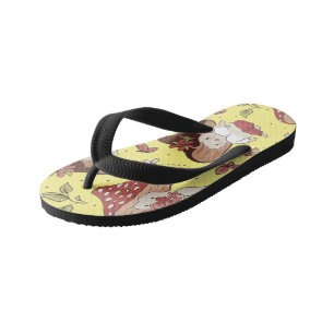 Vegan People Leven - Paddenstoel Patroon Kinder Teenslippers