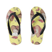 Vegan People Life - paddenstoelpatroon Kinder Teenslippers (Voetbed)