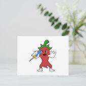 Vegan Pepper bij Darts met Dart.PNG Briefkaart (Staand voorkant)