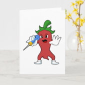 Vegan Pepper bij Darts met Dart.PNG Kaart (Gele Bloem)