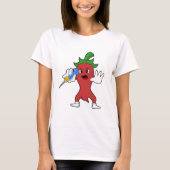 Vegan Pepper in Darts met Dart.PNG T-shirt (Voorkant)