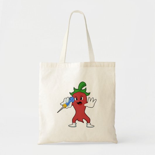 Vegan Pepper in Darts met Dart.PNG Tote Bag (Voorkant)