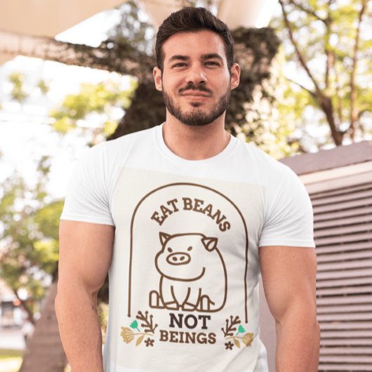 VEGAN PIG T SHIRTS VEGETARIAN T - SHIRTS