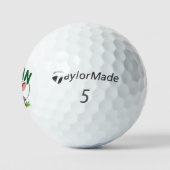 Vegan Piglet Golf Balls – Cute Animal-Friendly  Golfballen (Logo)