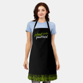 Vegan Plant aangedreven Schort (Gedragen)