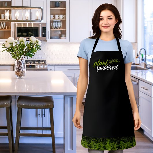 Vegan Plant aangedreven Schort