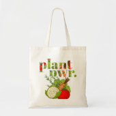 Vegan Plant Power Tote Bag (Voorkant)