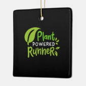Vegan - Plant Powered Hardloper Keramisch Ornament (Links)