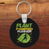 Vegan - Plant Powered Hardloper Sleutelhanger (Voorkant)