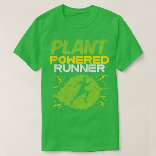 Vegan Plant Powered Runner 1 T-shirt (Design voorkant)