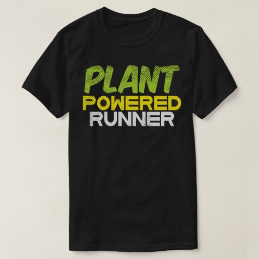 Vegan Plant Powered Runner T-shirt (Design voorkant)