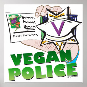 Vegan Police Poster