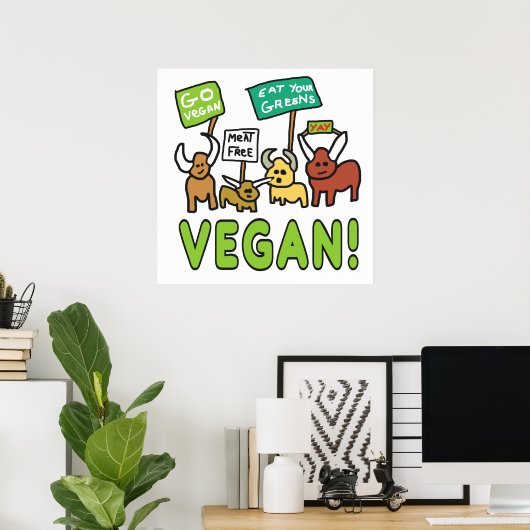 Vegan Poster (Thuiskantoor)