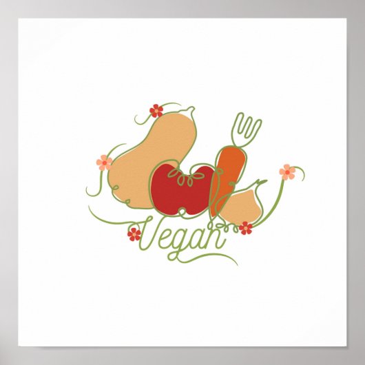 vegan poster (Voorkant)