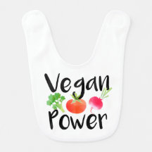 "Vegan Power" babybib