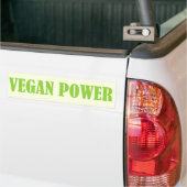 VEGAN POWER-bumpersticker Bumpersticker (Op Truck)
