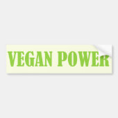 VEGAN POWER-bumpersticker Bumpersticker (Voorkant)